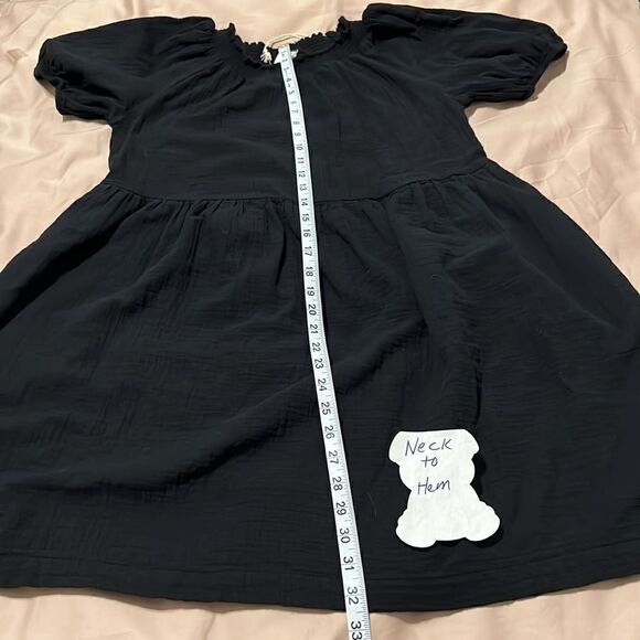 NWT universe thread szXS on/off shoulder elastic neck & SS black dress w/pockets - Picture 6 of 10